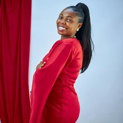 Portrait of a smiling confident woman.